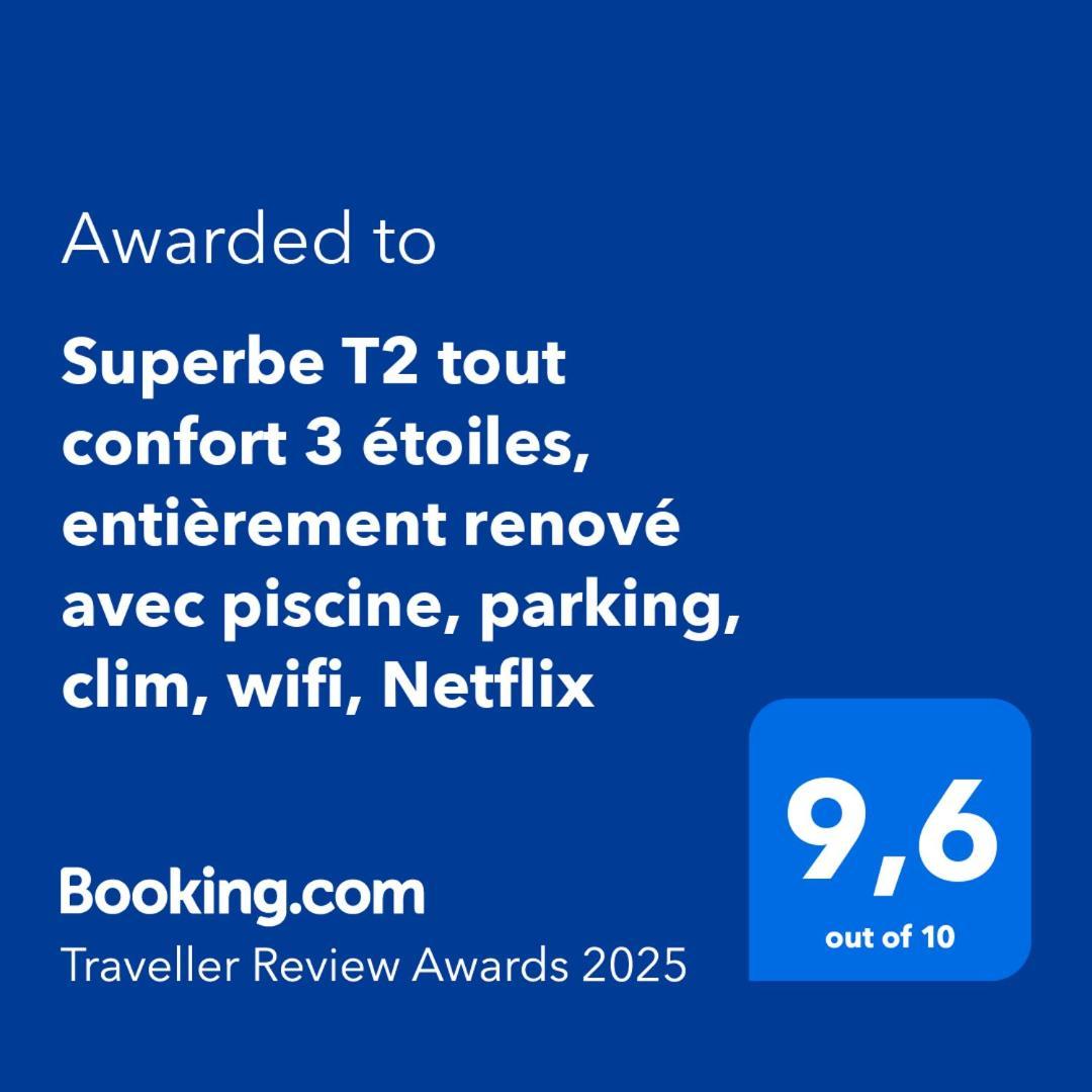 Superbe T2 Tout Confort 3 Etoiles, Entierement Renove Avec Piscine, Parking, Clim, Wifi, Netflix La Grande-Motte Esterno foto